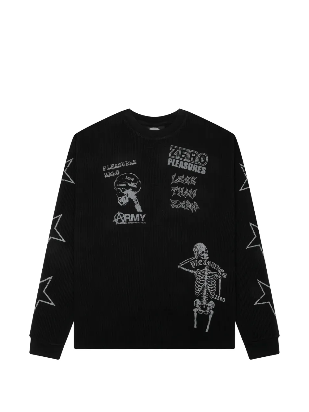Pleasures star graphic long sleeve T-shirt - Nero