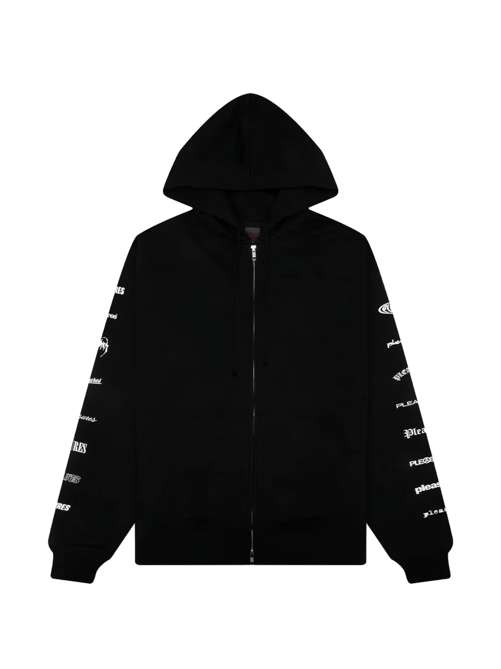 Pleasures Wordmark zip hoodie - Nero