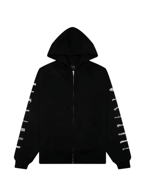 Pleasures Wordmark zip hoodie