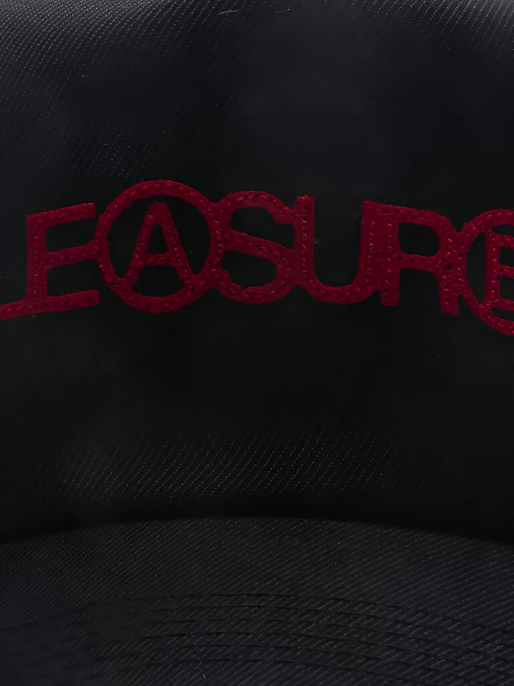 Pleasures Pet met borduurwerk Zwart