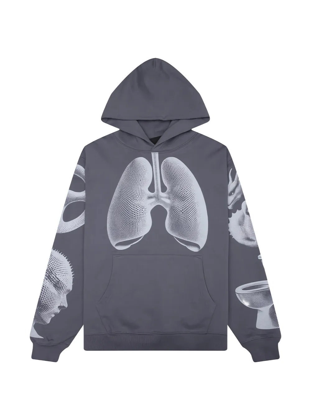 Pleasures Dysfunction graphic print hoodie - Grigio