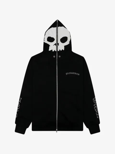 Pleasures hoodie zippé avec cagoule-balaclava