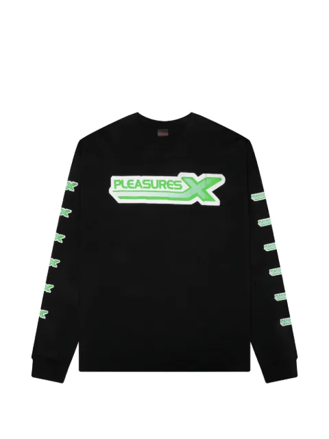 Pleasures long-sleeve logo T-shirt