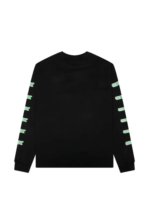 Pleasures ロゴ ロングTシャツ | ブラック | FARFETCH JP