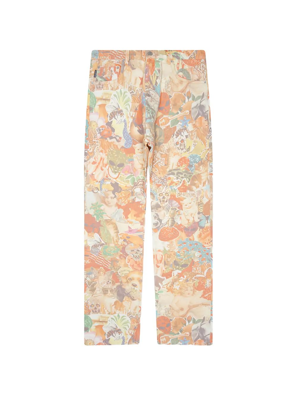 Pleasures Stickers straight-leg jeans - Toni neutri