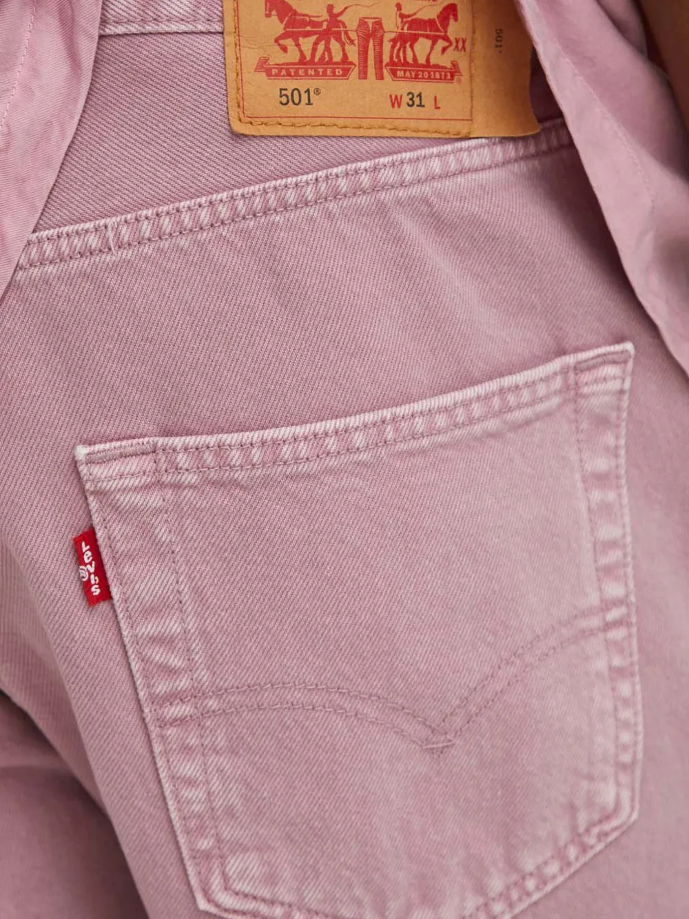 Levi's 501 denim shorts Roze