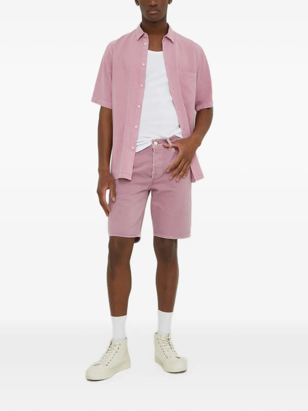 Levi's 501 denim shorts Roze