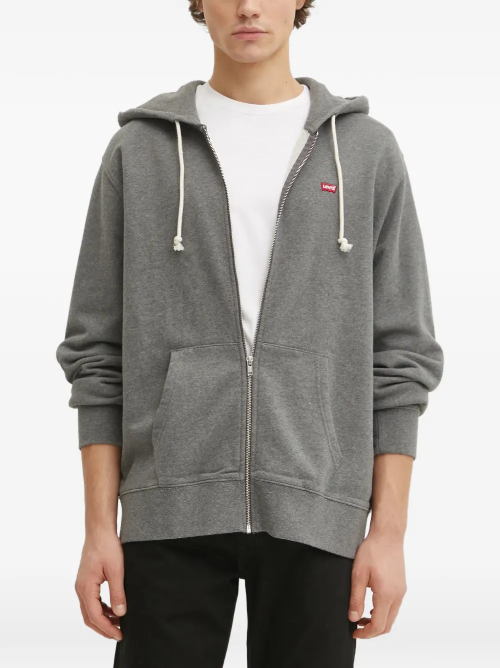 Levi's Original Housemark zip-up hoodie Grijs