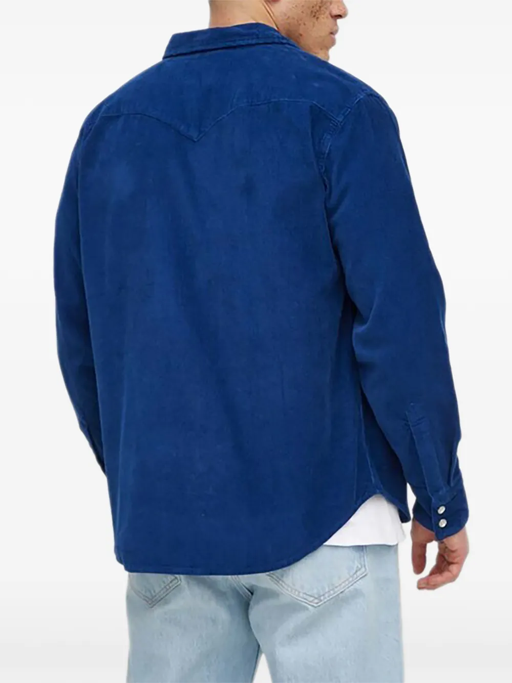 Levi's Barstow ribfluwelen overhemd met knopen Blauw
