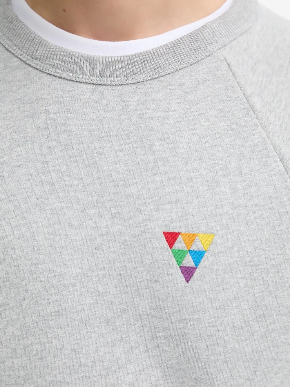 Levi's Pride triangle-embroidered sweatshirt Grijs