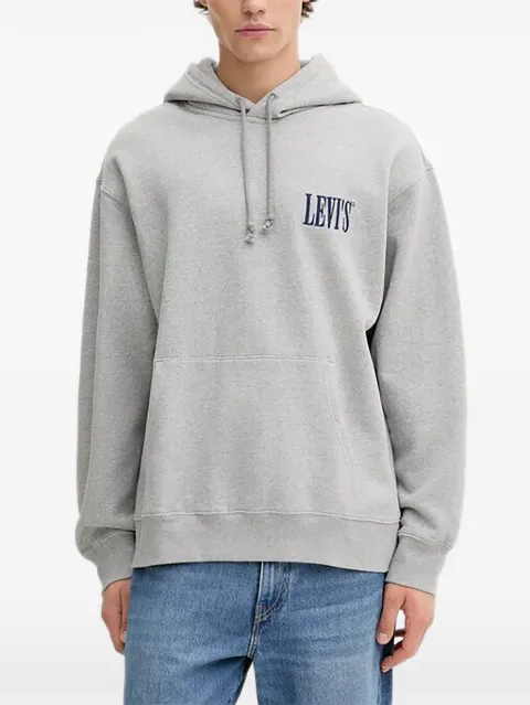 Levi's logo-embroidery hoodie