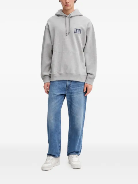 Levi's logo-embroidery hoodie