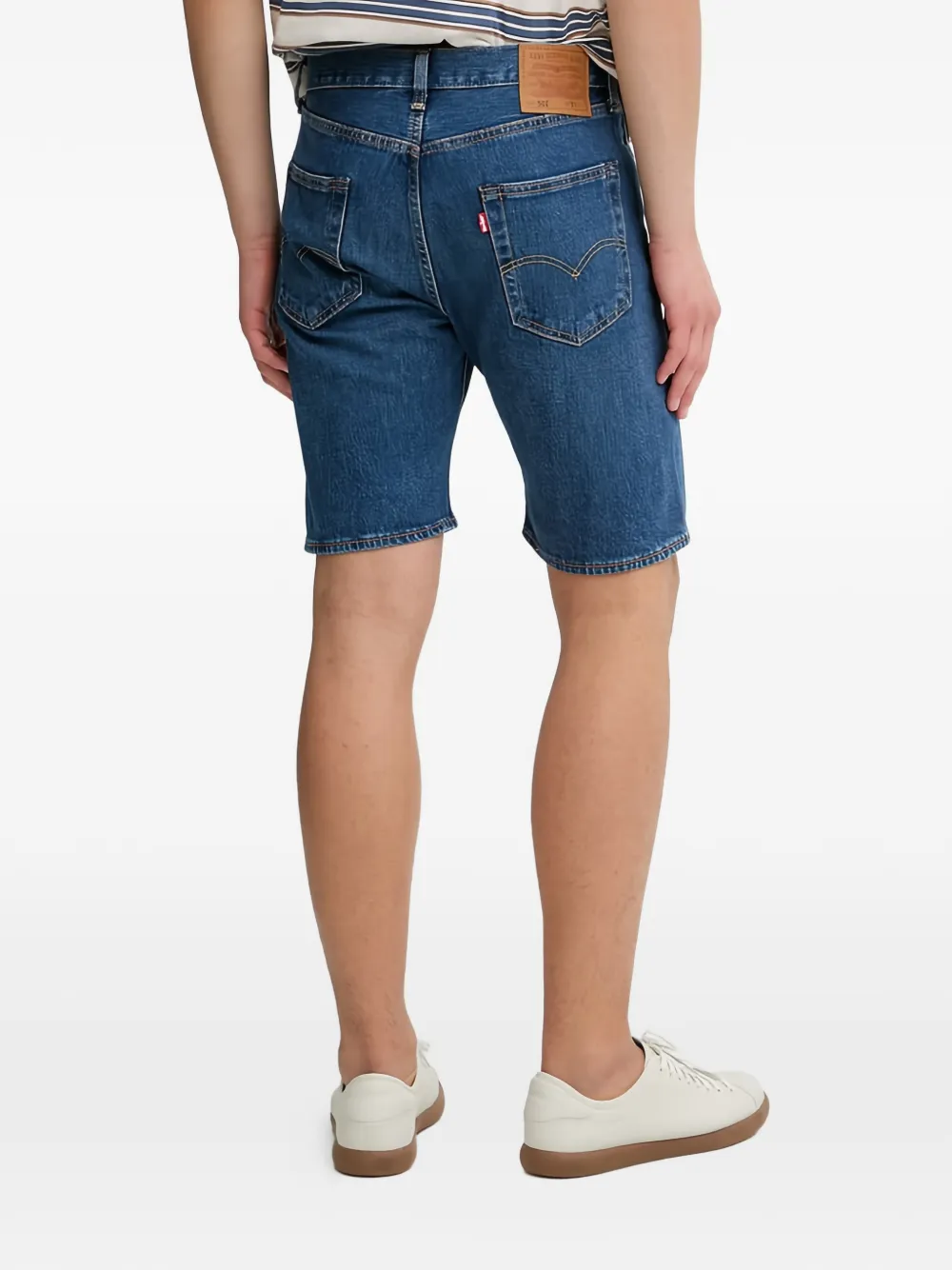 Levi's 501 shorts met logopatch Blauw