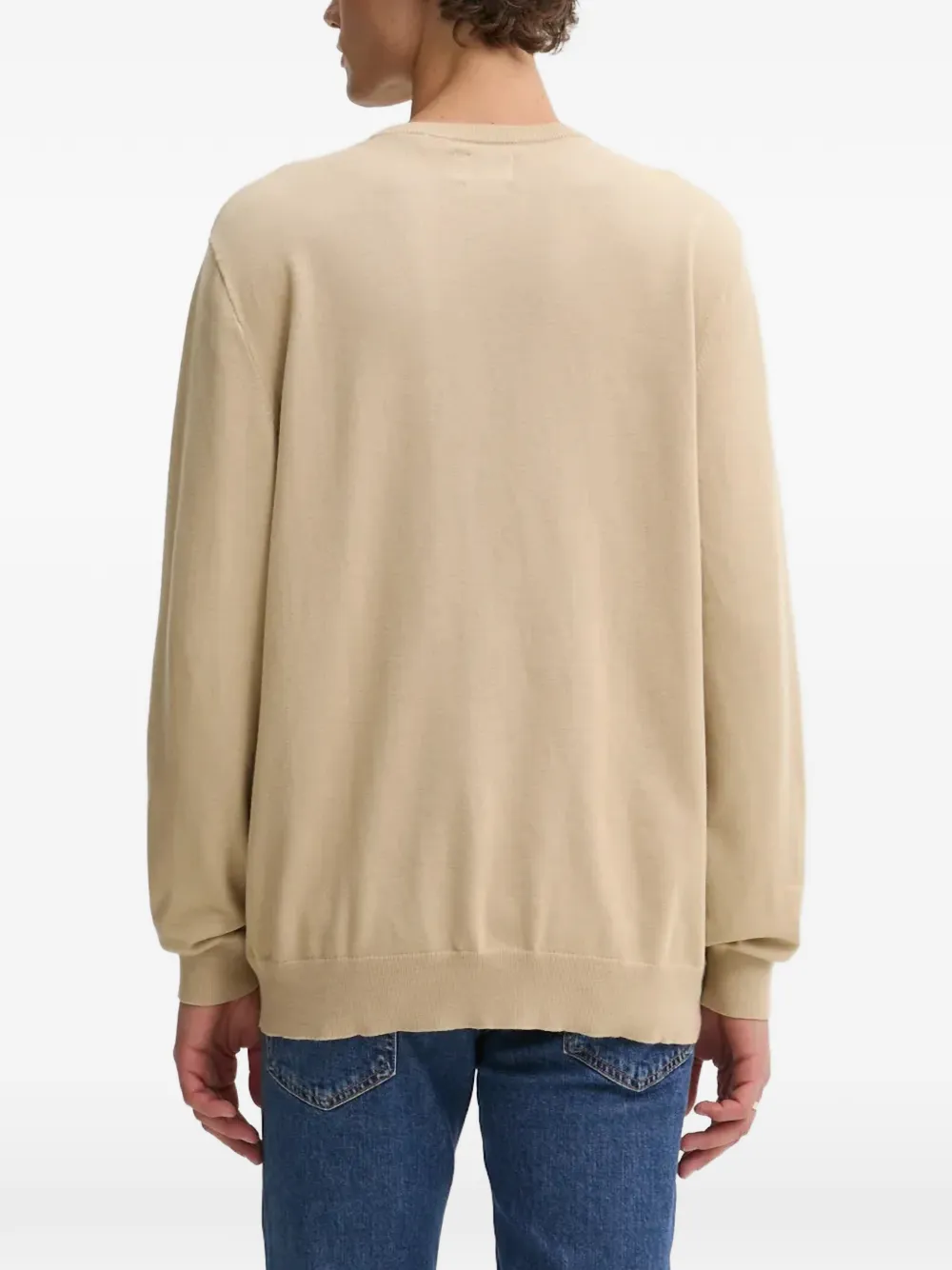 Levi's Housemark crew-neck knitted sweater Beige
