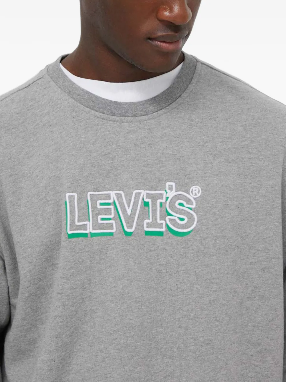Levi's Sweater met logo Grijs