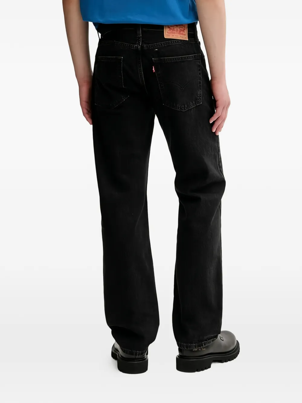 Levi's Relaxed straight jeans Zwart
