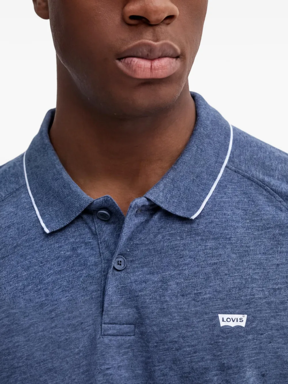 Levi's Poloshirt met afwerking Blauw