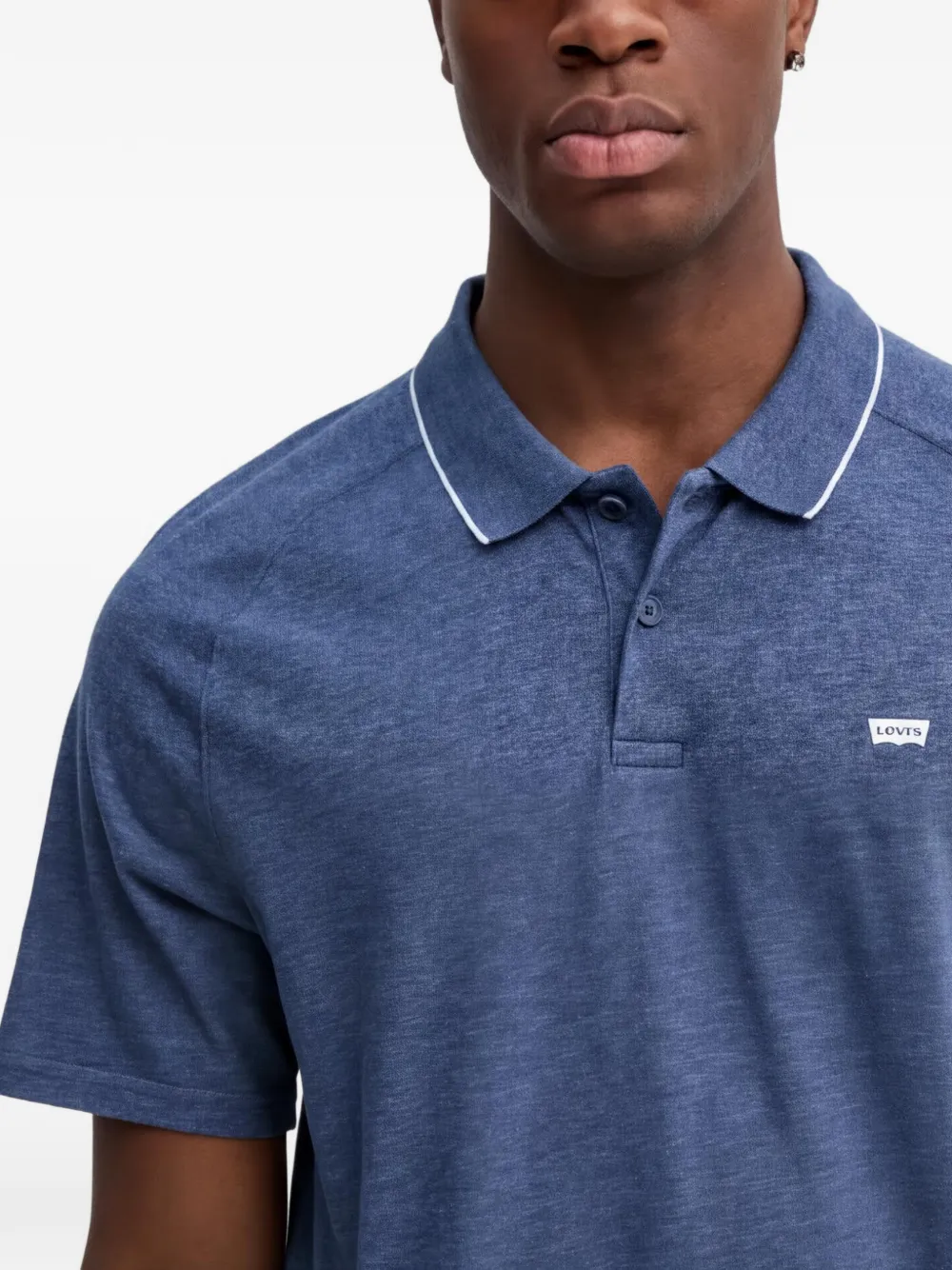 Levi's Poloshirt met afwerking Blauw