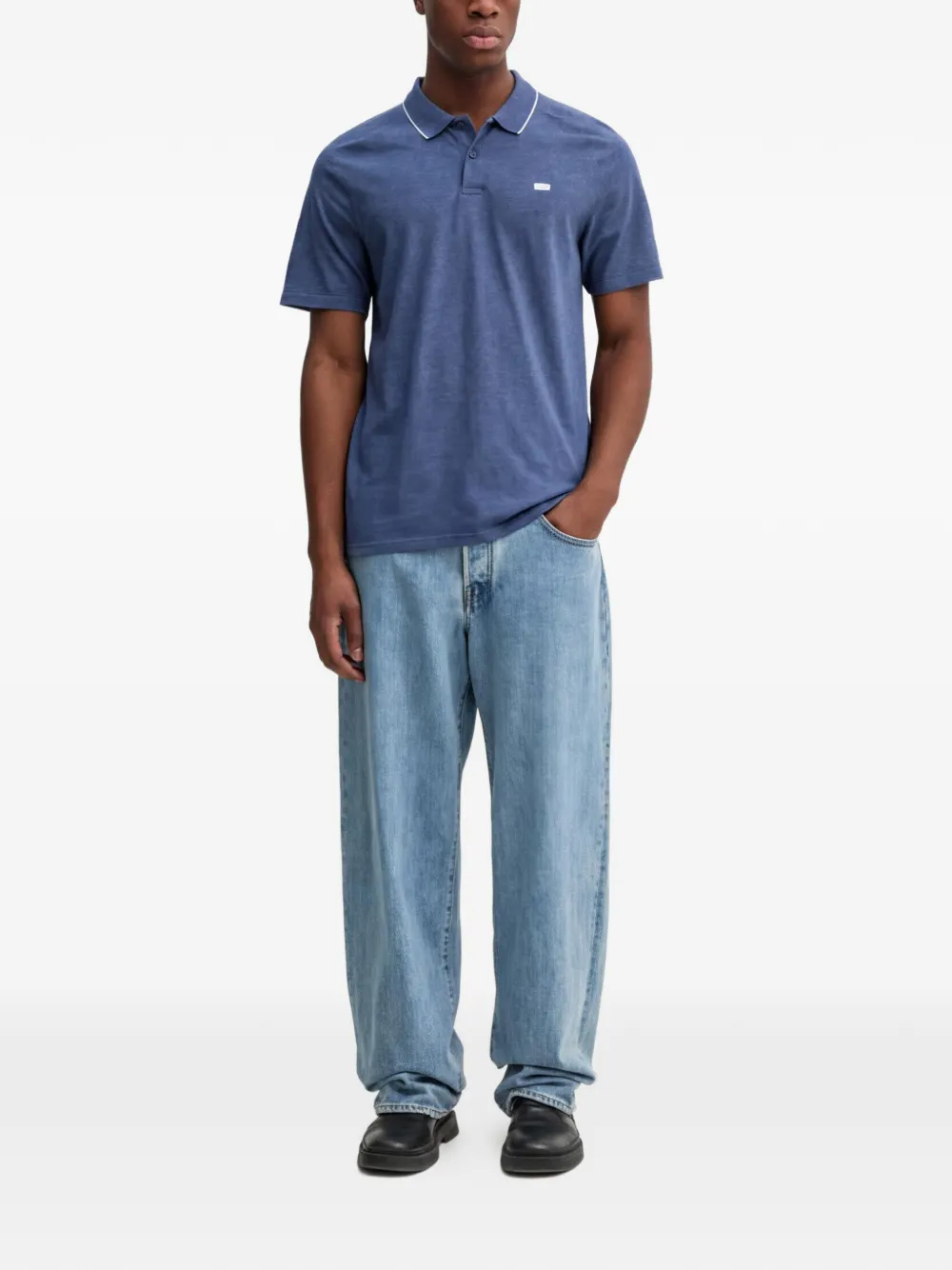Levi's Poloshirt met afwerking Blauw