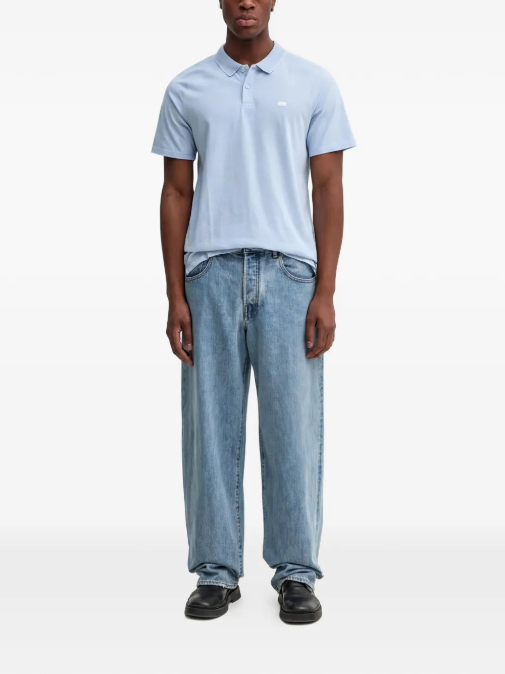 Levi's Shoreline Tech poloshirt met raglan mouwen Blauw
