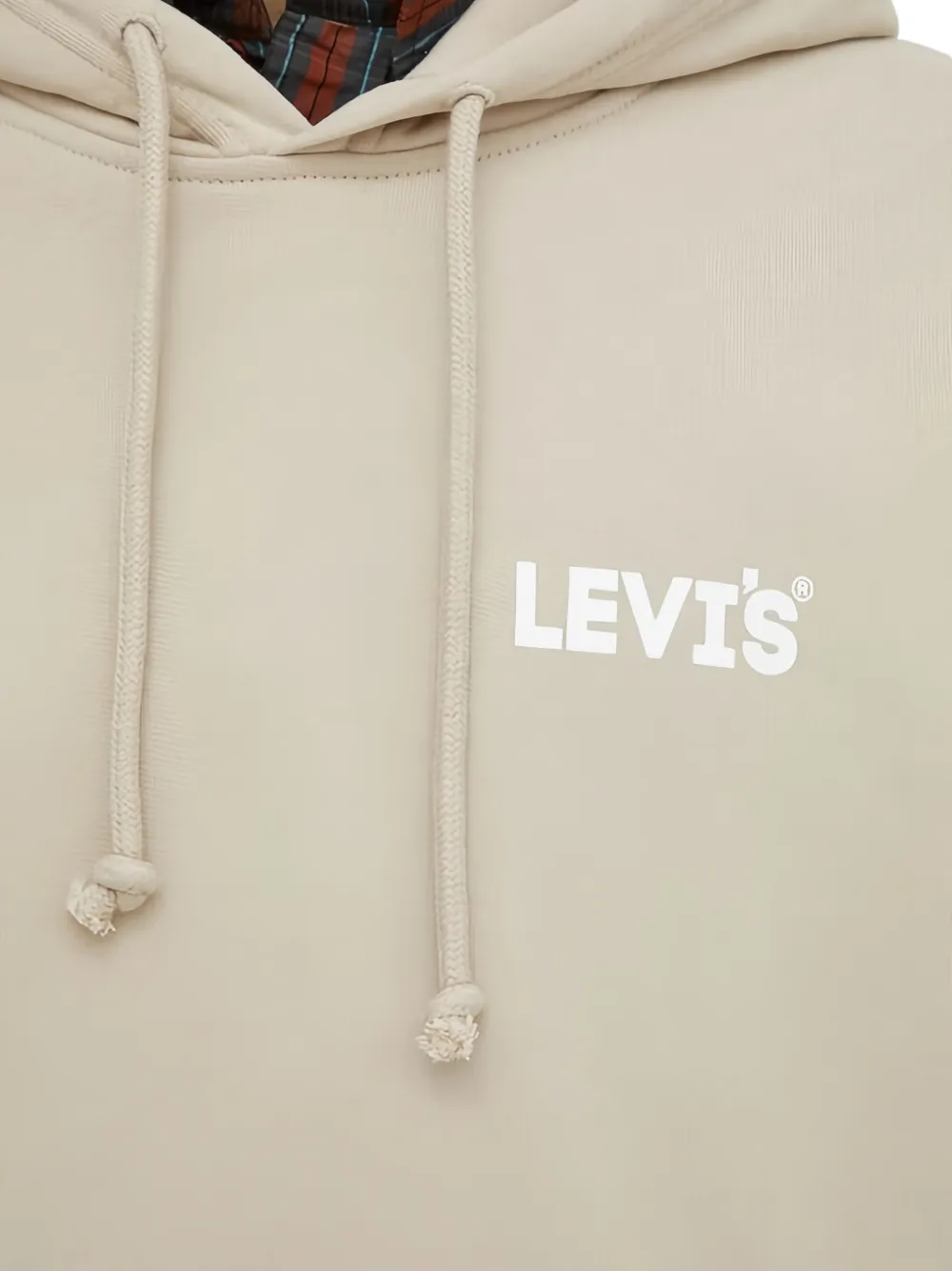 Levi's Hoodie met trekkoord en logo Beige