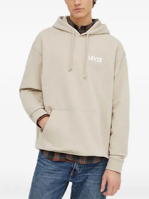 Levi's logo抽绳连帽衫