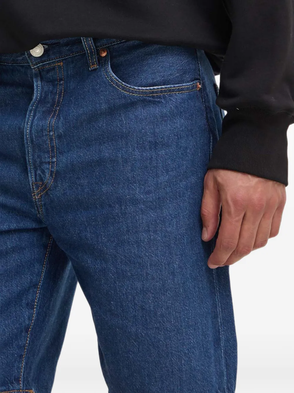 Levi's Denim shorts met zakken Blauw