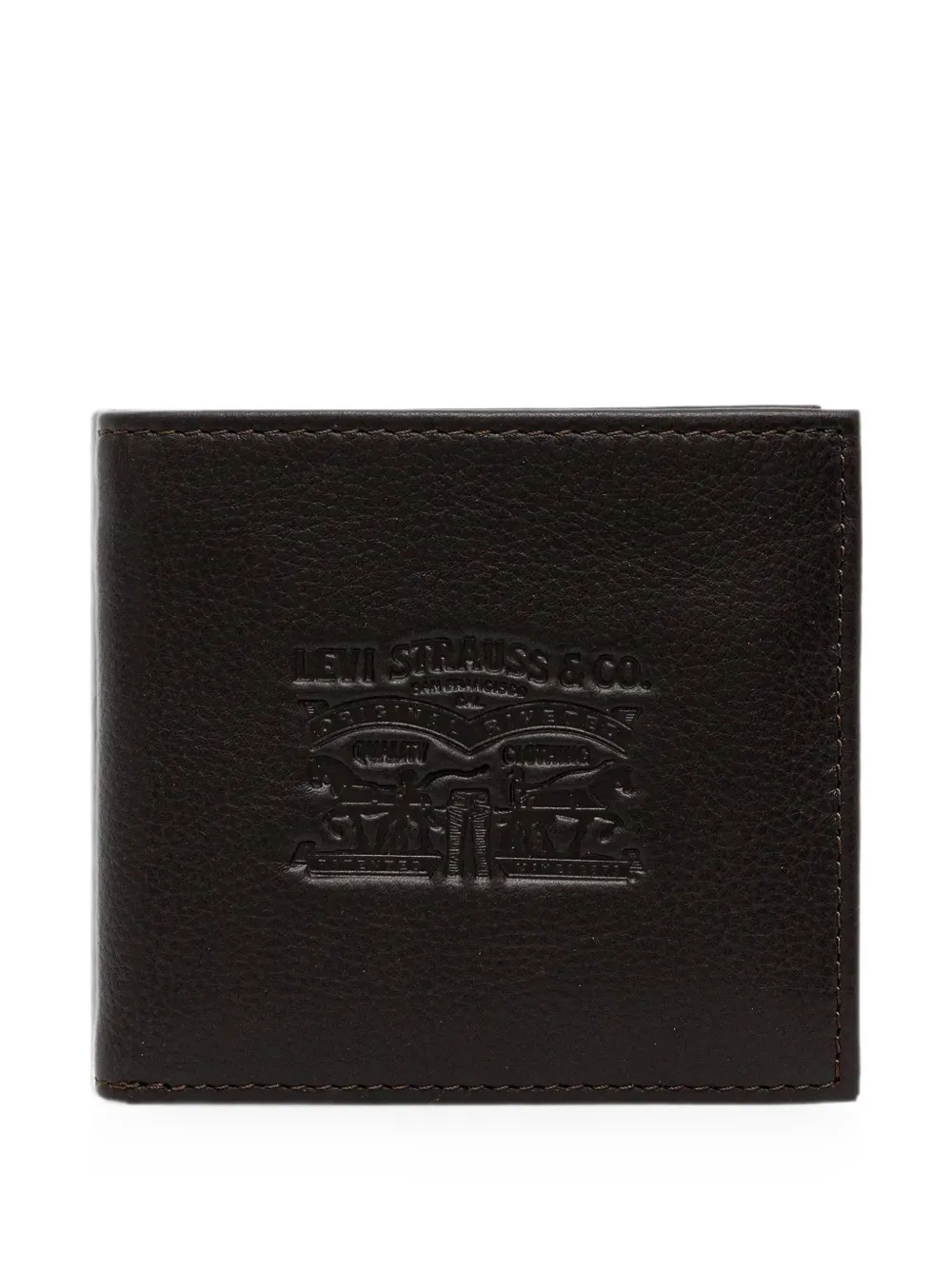 Levi's logo-debossed bifold wallet - Braun