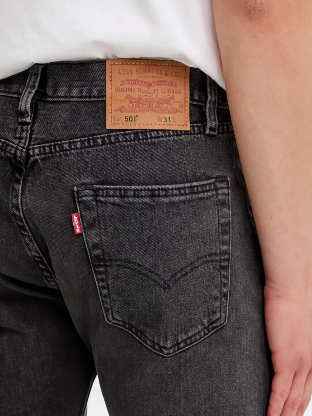 Levi's 501 shorts Zwart