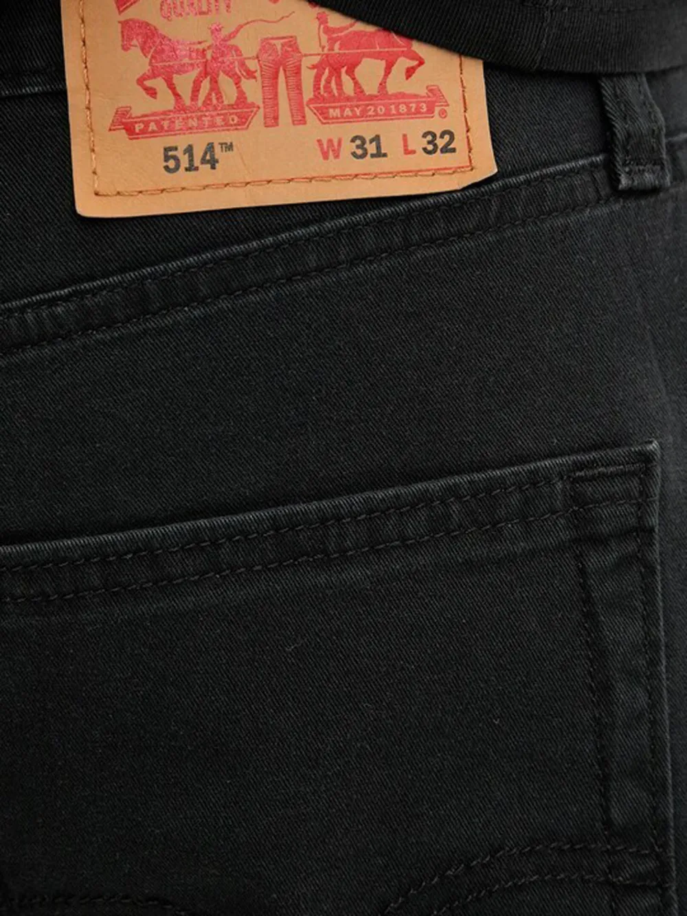 Levi's straight jeans Zwart