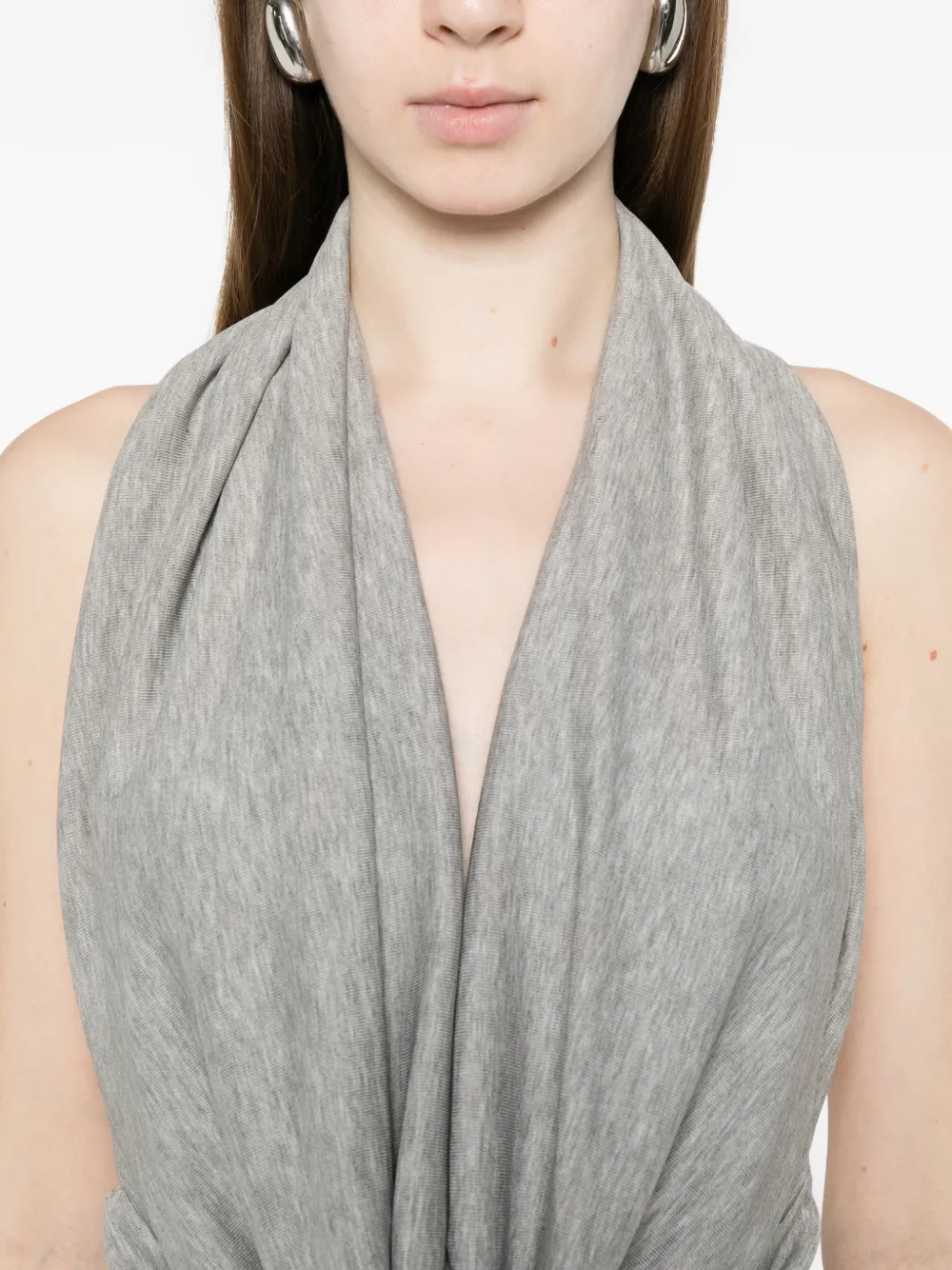 Aya Muse Top met halternek Grijs