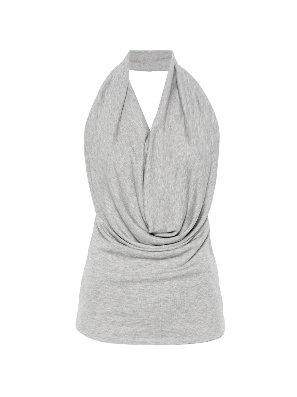 Aya Muse draped halterneck top - Grigio