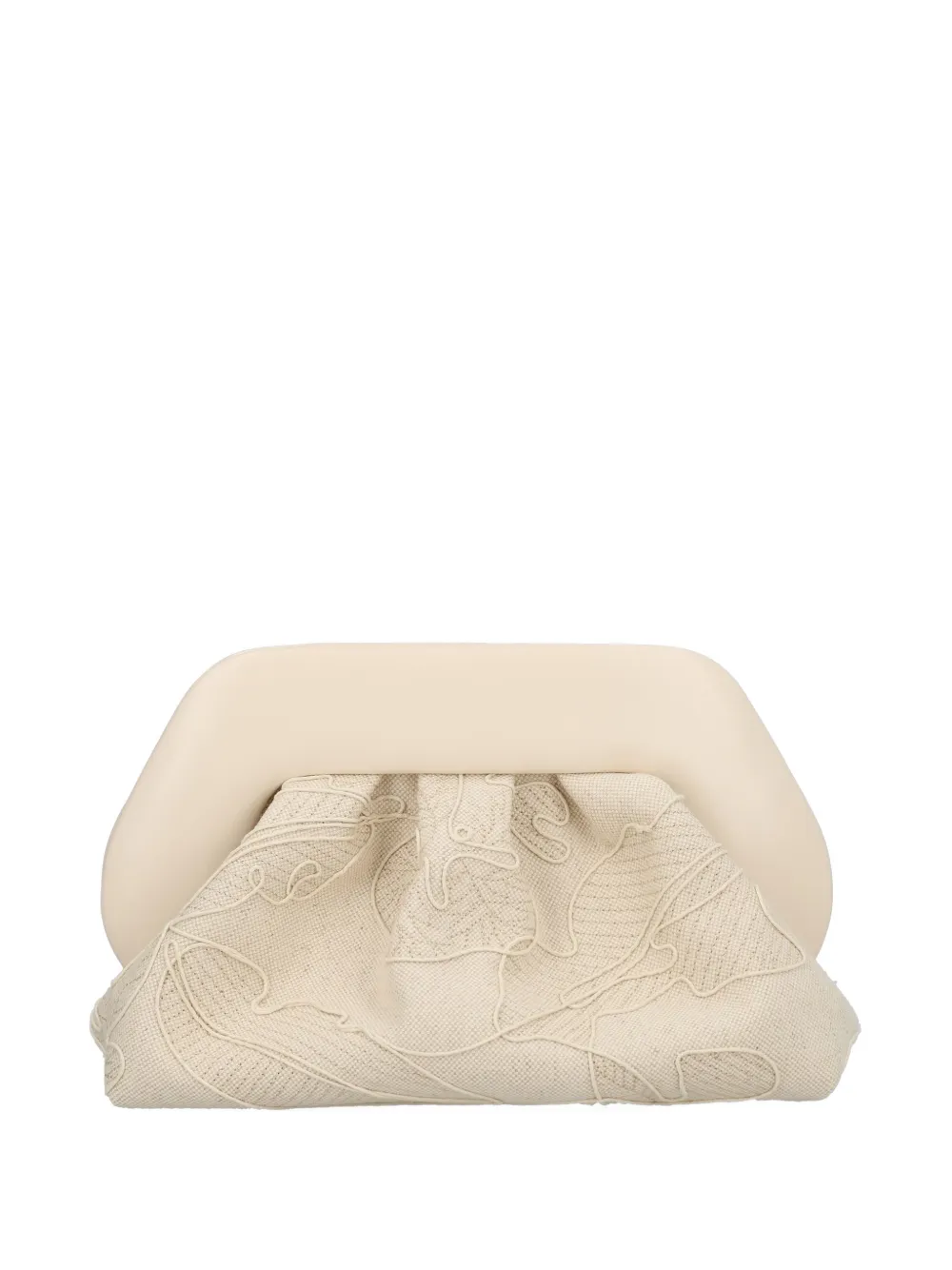 Themoirè Bios embroidered shoulder bag - Toni neutri