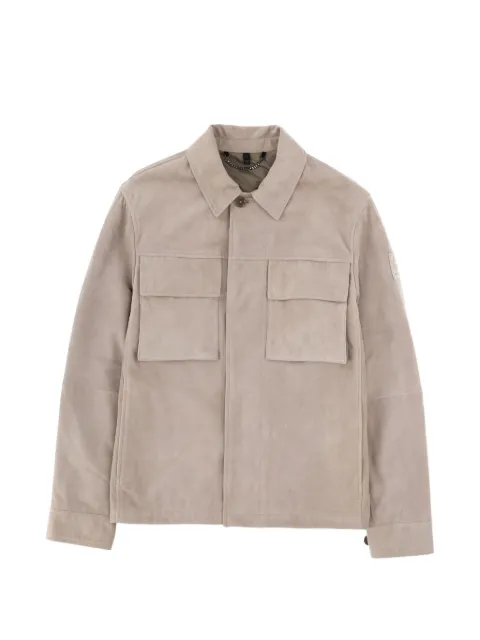 Belstaff leather shirt jacket