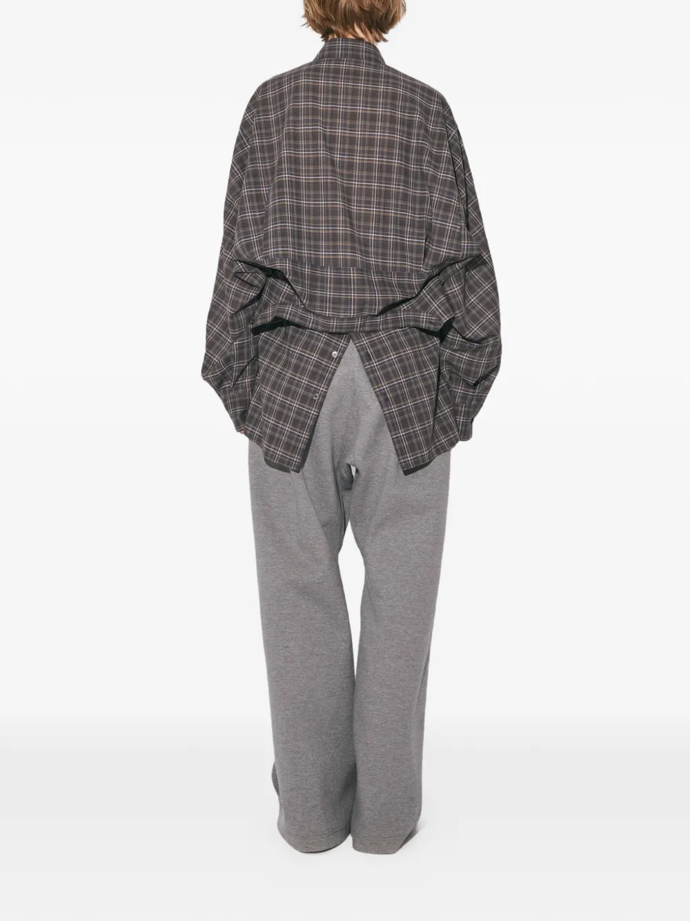  Beautiful People Check Tuxedo Shirt - Grey 