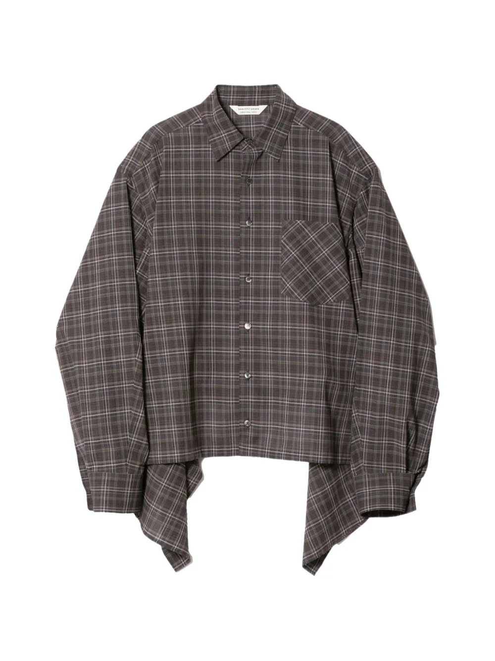 Beautiful People check tuxedo shirt - Grey