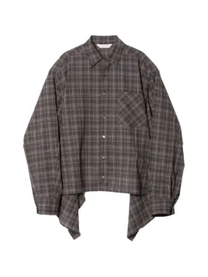beautiful people 2wayチェックシャツ Beautiful People チェック シャツ | グレー | FARFETCH JP