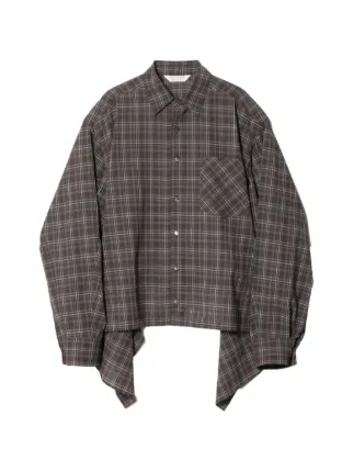 beautiful people 2wayチェックシャツ Beautiful People チェック シャツ | グレー | FARFETCH JP