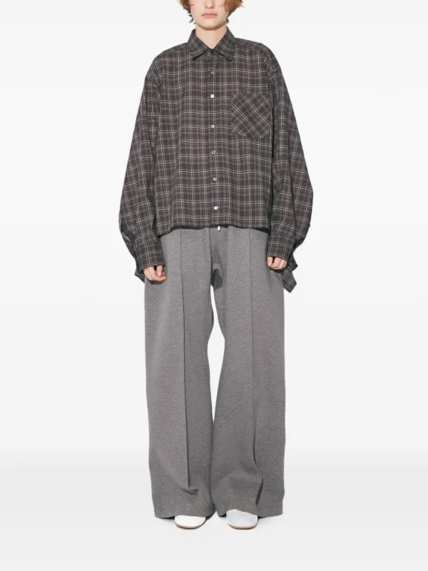 beautiful people 2wayチェックシャツ Beautiful People チェック シャツ | グレー | FARFETCH JP
