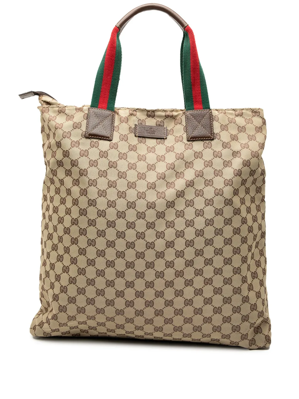 Gucci Pre-Owned 2000-2015 GG Canvas Web Vertical tote bag - Marrone