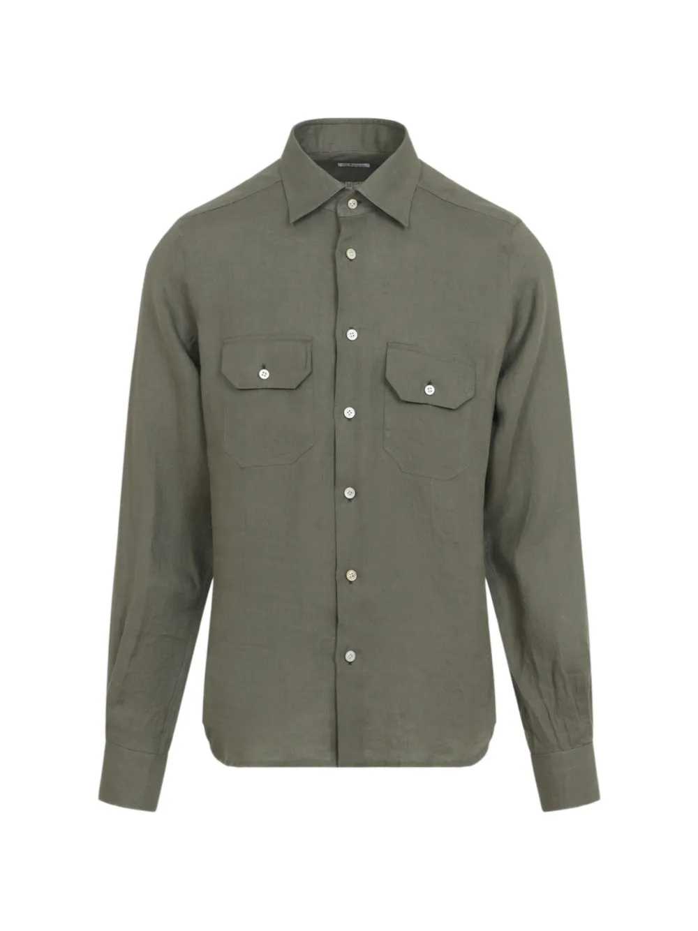 Kiton chest-pocket shirt - Verde