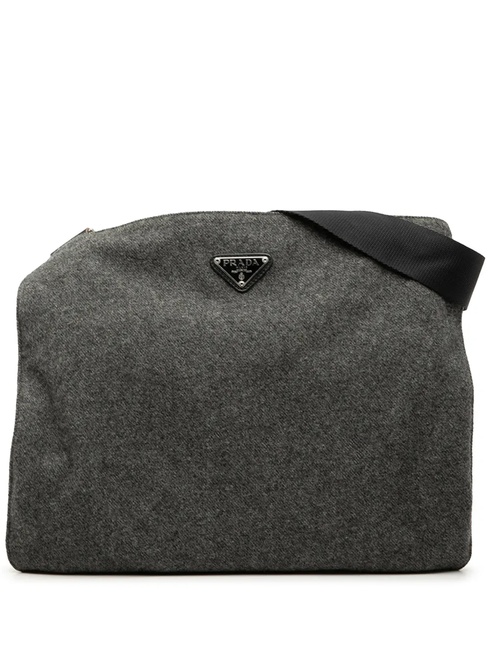 Prada Pre-Owned 2000-2013 Wool crossbody bag - Grey