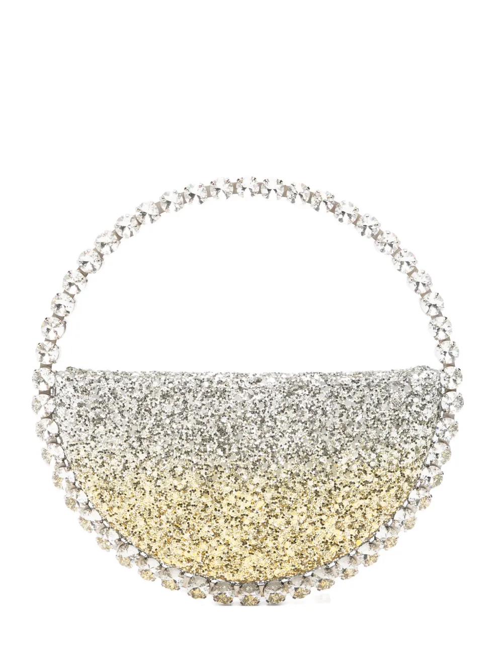 L'Alingi Eternity glitter eternity clutch bag - Argento