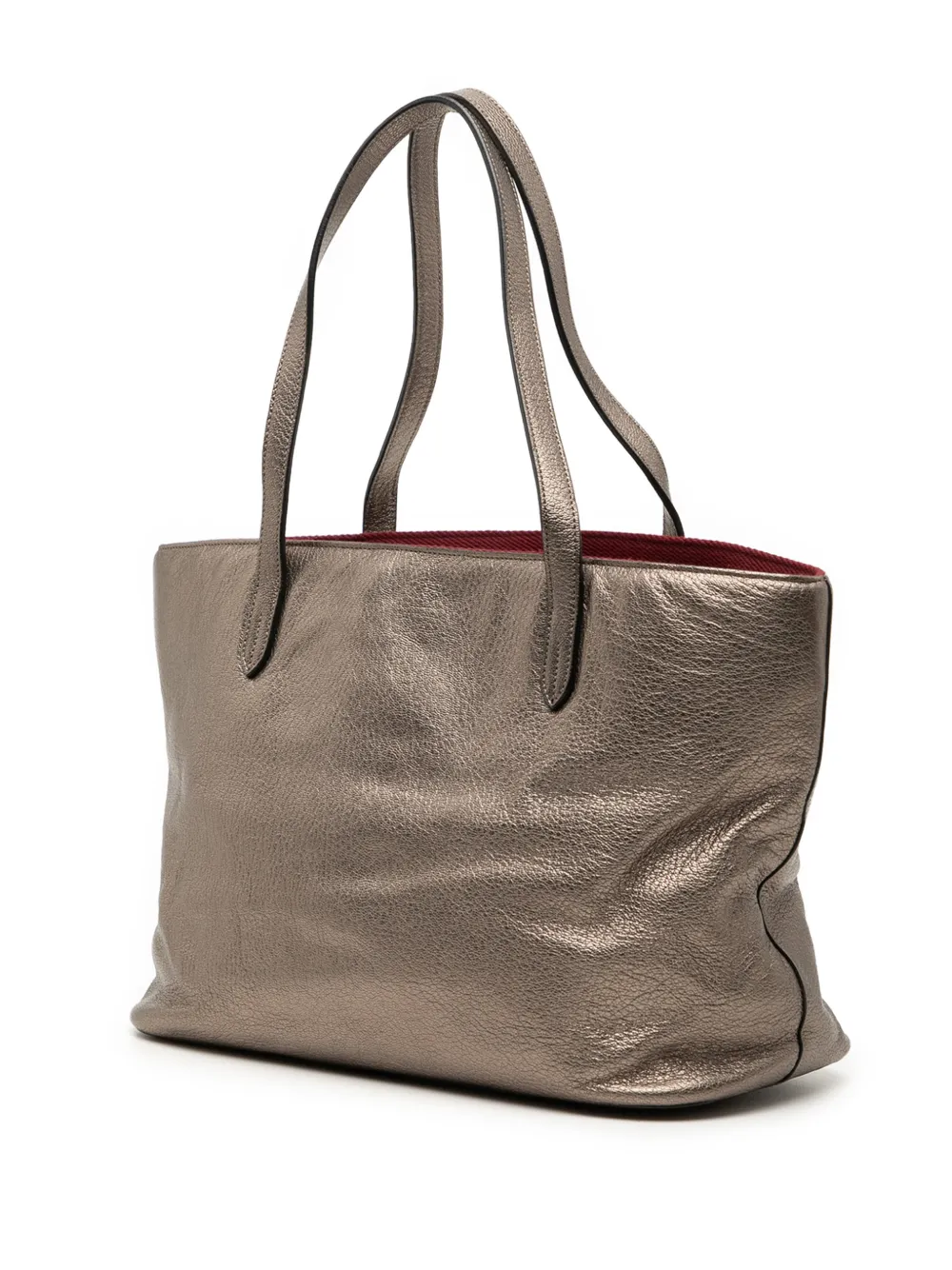 2010 Metallic Leather Tote Bag