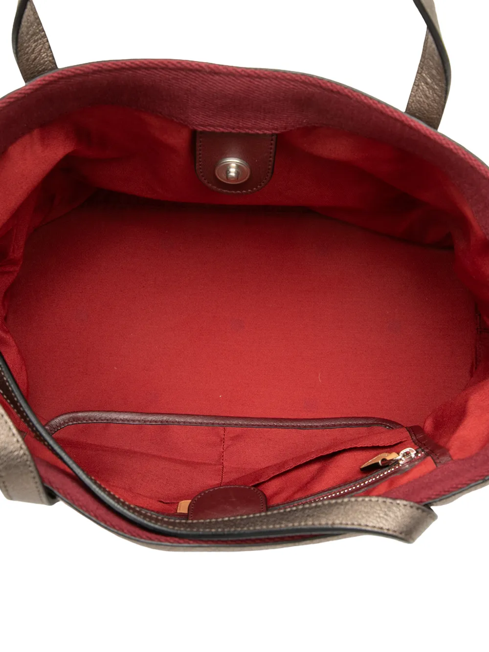 2010 Metallic Leather Tote Bag