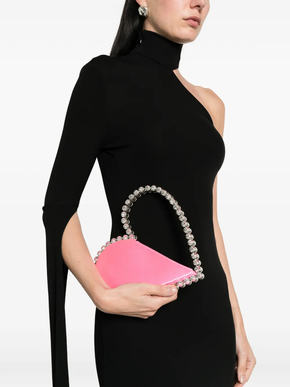  L'alingi Love Heart Crystal Clutch Bag - Pink 