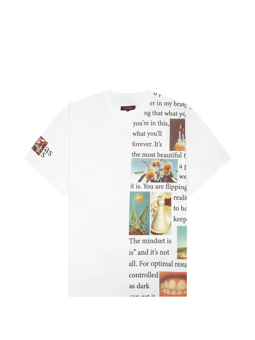 Pleasures Connection graphic T-shirt - Bianco