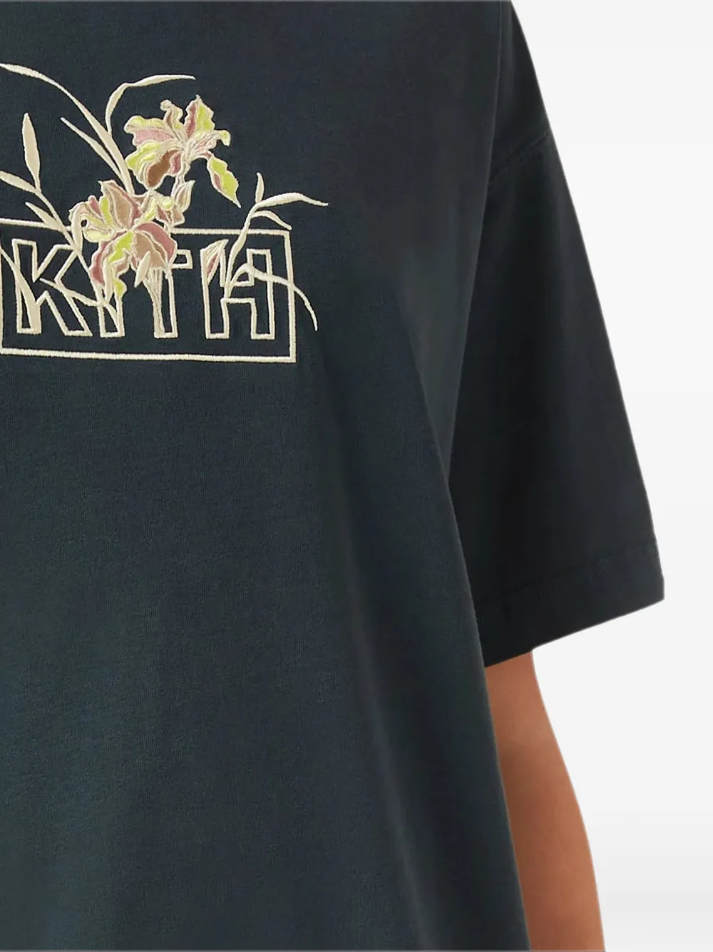 Kith Iris Box-logo T-shirt In Blue