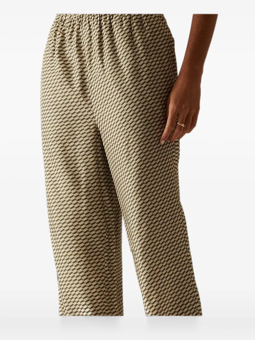  Kith Ida Monogram Silk Trousers - Tons Neutres 