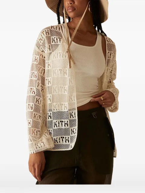 KITH Jace logo-details lace shirt